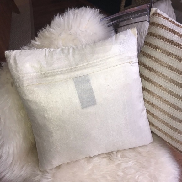 Gold/Ivory Sequin Accent Pillow - Picture 4 of 4